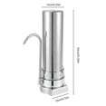 thumbnail image 2 of Countertop Filter Water Filtration Filter Sink Drinking System Stainless Steel, 2 of 18