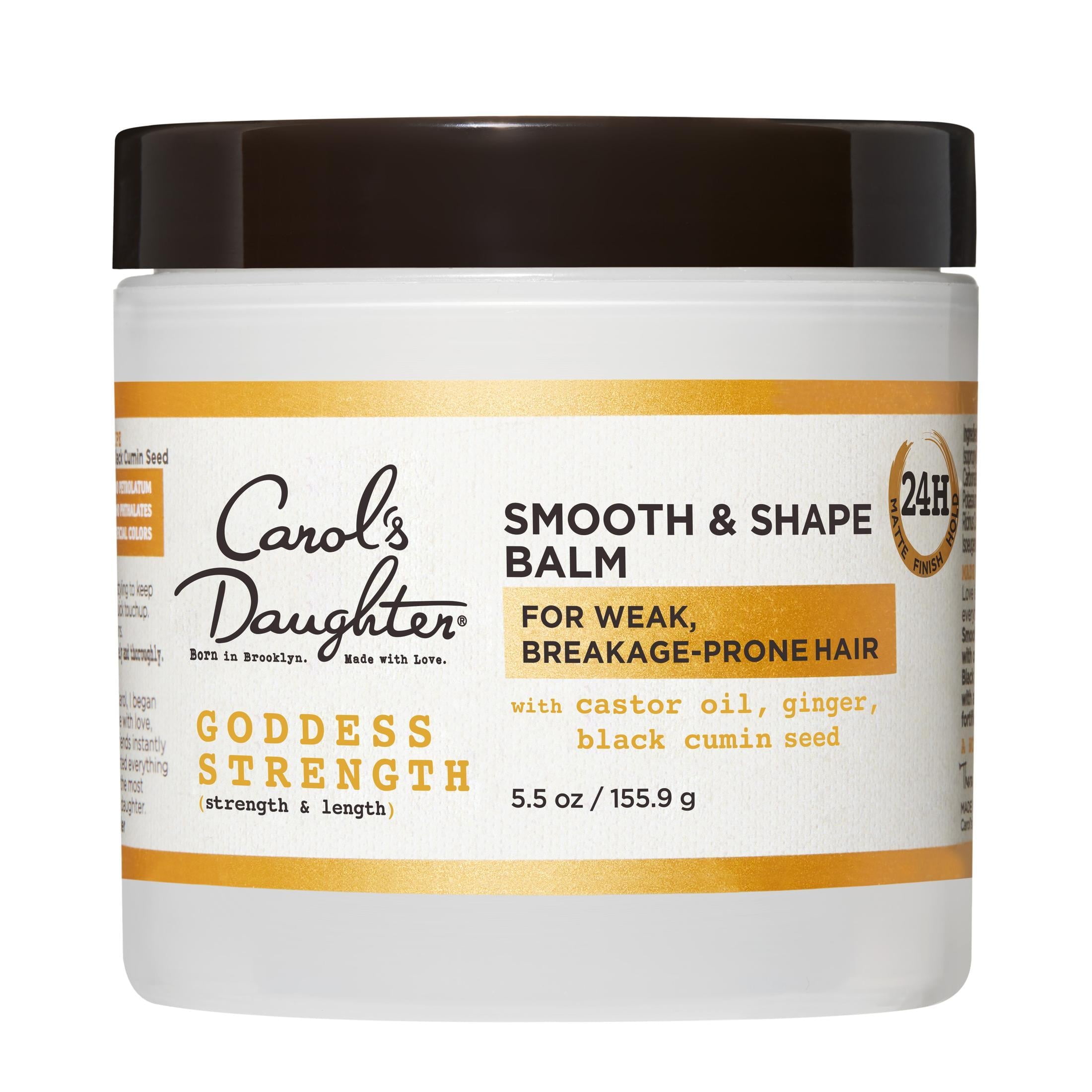 Carol's Daughter Goddess Strength Curl Restoration Concentrate Styling Cream and Moisturizing Shape Balm for Damaged Hair with Castor Oil