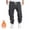 Dark Gray, variant on Men's Heavyweight Fleece Cargo Sweatpants Baggy Sweat Pants with Pockets Elastic Waist Drawstring Joggers Trousers
