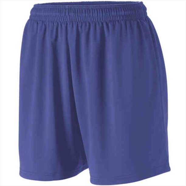 Augusta 1216A Girls Polyester Spandex Short Purple, Small Walmart