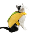 thumbnail image 3 of Hamburger Outfit For Cats & Dogs Funny Cute Scary Halloween Cosplay Hat Shirt YingMart Pet Costume (Yellow, XL), 3 of 9