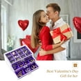 thumbnail image 3 of ProCase Earring Holder Organizer Box Valentine's Day Gifts, Clear Acrylic Jewelry Box for Women, Stackable Large Jewelry Storage Case with Adjustable Velvet Trays on Dresser Vanity -Purple, 3 Layers, 3 of 8