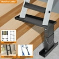 thumbnail image 2 of Ladder Extender Pro, Ladder Stabilizer High Strength, Ladder Leveler 13.4”-19” Adjustable Height Range for Single and Extension Ladders, 2 of 9