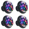 thumbnail image 2 of 4 Pcs Dog Paw Prints Knobs for Kitchen Cabinet Cupboard Dresser Bookcase Drawer Pulls Handles Round Home Decor, 2 of 8