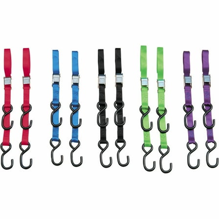 Parts Unlimited 3920-0423 Heavy Duty 7ft. Cam Buckle Tie-Downs - Blue