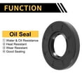 thumbnail image 3 of Unique Bargains Universal Oil Seal TC Double Lip W Steel Spring Seal Ring Rotary Shaft Seal 25x52x7mm High Pressure NBR Rubber Black 5pcs, 3 of 7
