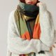 thumbnail image 5 of Bufanda de Cachemira para Mujer, Bufanda a Cuadros de Colores Grandes, Bufanda cálida para Invierno, Bufanda de Lana para Mujer, Bufandas a Cuadros de Invierno con Sensación de Cachemira par, 5 of 5