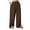 Coffee, variant on Deago Women's Fleece Lined Sweatpants Wide Leg Thermal Winter Warm Drawstring Baggy Sweat Pants with Pockets (Light Gray, XL)