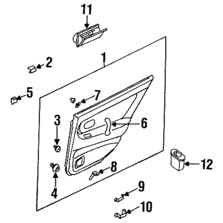 Genuine OE Mitsubishi Window Switch - MB977962