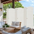 thumbnail image 6 of DURASPACE 6 Panel Room Divider, 6ft Tall Folding Privacy Screen, 19.5" Wide Panels, 360°Rotation, Hand-Woven Freestanding Wood Partition for Room Separation, 6 of 12