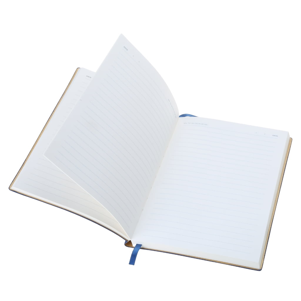 Jesscasday Premium PU Leather Notebook A5 Business Notepad Lined Page Thick Paper 128 Sheet