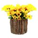 thumbnail image 1 of Decoración de girasol falso interior planta de flojo artificial para la pieza central del estante, 1 of 5