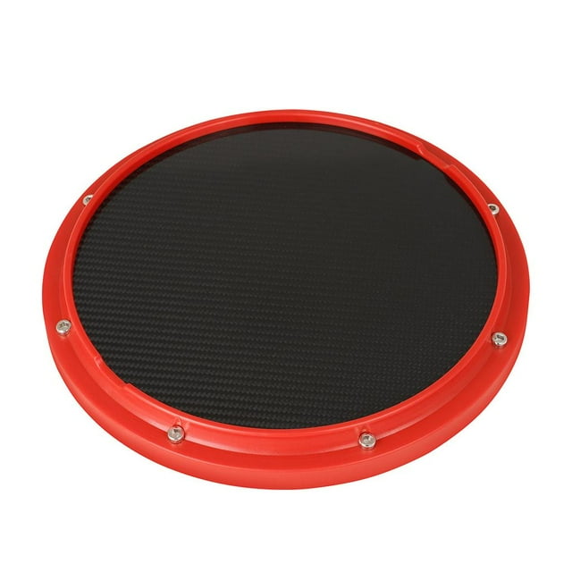 Pad de práctica de batería, musical silencioso para principiantes y aprendices entusiastas de la música rojo