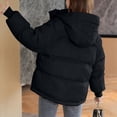thumbnail image 4 of Women's Down Puffer Jacket Winter Warm Zip Up Stand Collar Hooded Thicken Quilted Thermal Coat with Pockets, 4 of 4