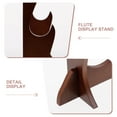 thumbnail image 6 of WRITWAA 1Pcs Coffee Wood Rectangular Flute and Stand for Musicians Home Use 11.8x9.4x2in, 6 of 6