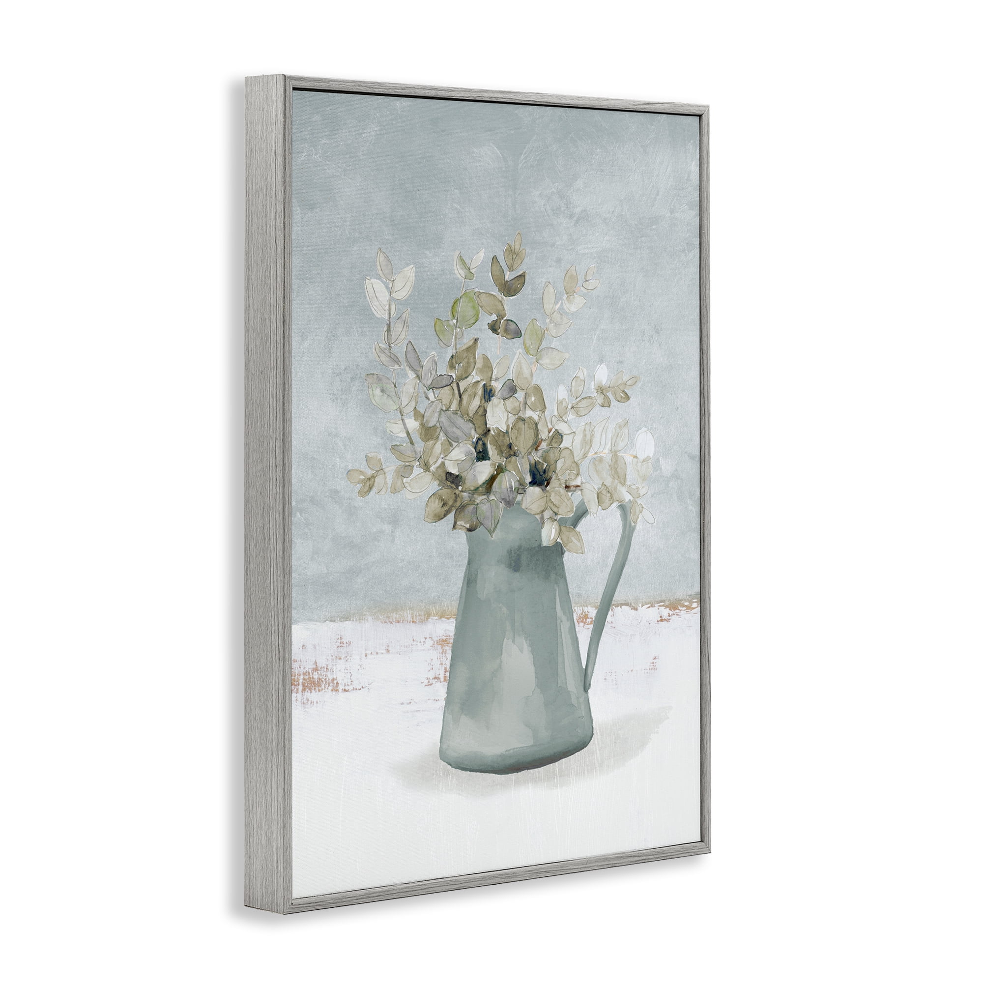 Stupell Industries Blue Botanical Arrangement Gray Framed Giclee Art, design by Lanie Loreth