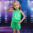 thumbnail image 2 of TOWED22 Toddler Girl Clothes 2 Piece Summer Outfit Ruffle Sleeveless Top and Shorts Set with Pockets 2-7Y(Blazer,3-4), 2 of 5