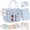 Blue, variant on Large Bible Tote Bags with Bible Cover Case for Women, Quilted Carrying Case with Handles Shoulder Strap, Bible Study Supplies Accessories Christian Gifts for Women (Black)