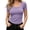#3Purple, variant on MYAOYINo Boundaries Ribbed T-Shirt Soft Stretchy Short Sleeve Slim Womens