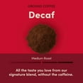 thumbnail image 3 of Tim Hortons Decaf Ground Coffee, 100% Arabica Medium Roast, Naturally Decaffeinated, 12 oz, 3 of 7