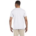 thumbnail image 3 of Justblanks Men's Adult Crew Neck Softstyle Preshrunk Semi-Fitted 100% Ciotton Short Sleeve T-Shirt For Men - WHITE - 4X-Large, 3 of 3