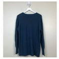 thumbnail image 2 of CASLONR Women's Long Sleeve Caslon Crewneck Rib Knit Sweater In Blue L, $59 NWT, 2 of 3