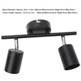 thumbnail image 5 of LED Track Light Kit 2 Heads 10.8in Track 90 Degrees Rotatable 2 Light Track Lighting Kit for GU10 Bulb Ceiling, 5 of 15