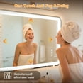 thumbnail image 3 of HABIUBIU 24"x33" LED Mirror for Bathroom with Adjustable 3 Colors Lights, Touch Control, Anti-Fog, Tempered Glass, 3 of 7