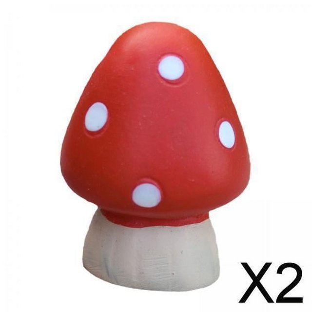 Conjunto de en Miniatura, Adorno de Jardín, Mesa Decorativa de Arena, Juguetes , Rojo, 2 piezas