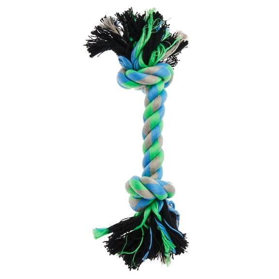 Vibrant Life Chomp & Tug Buddy Rope Toy for Moderate Chewers, Blue, Small