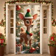 thumbnail image 6 of Decorative Reindeer Christmas Banner Cartoon Design Cute Deer Festive Gifts Holiday Decoration for Winter Party Indoor Celebration Holiday Gathering, 6 of 9
