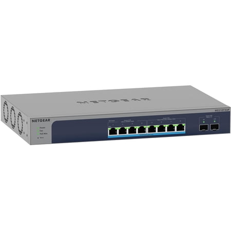 UPC: 0606449152388 | NETGEAR 10-Port Multi-Gigabit/10G Ethernet Smart Managed Pro PoE Switch (MS510TXUP) – with 8 x PoE++ @ 295W  2 x 10G SFP+  Insight Cloud Management  Desktop/Rackmount  ProSAFE Lifetime Protection