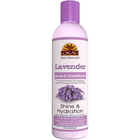 Replenish Leave - OKAY Lavender Shine & Hydration Leave In Conditioner – Helps Replenish, Nourish, And Hydrate Hair - Sulfate, Silicone, Paraben Free For All Hair Types and Textures- Made in USA 8 oz/ 237ml