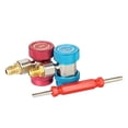 thumbnail image 1 of Tignapoo Kit Adaptateur de Service 3 Pcs R134A avec Extracteur de Vanne - Coupleurs Côtés Haut et Bas pour Outils de Charge et d'Entretien de Réfrigérant, 1 of 6
