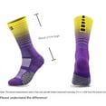 thumbnail image 3 of Calcetines de baloncesto Elite prácticos de barril alto, calcetines de baño de media caña con gradiente de marea, parte inferior de toalla gruesa, medias deportivas para correr para hombres y mujeres, 3 of 4