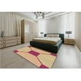thumbnail image 4 of Ahgly Company Indoor Square Patterned Shocking Orange Area Rugs, 3' Square, 4 of 6