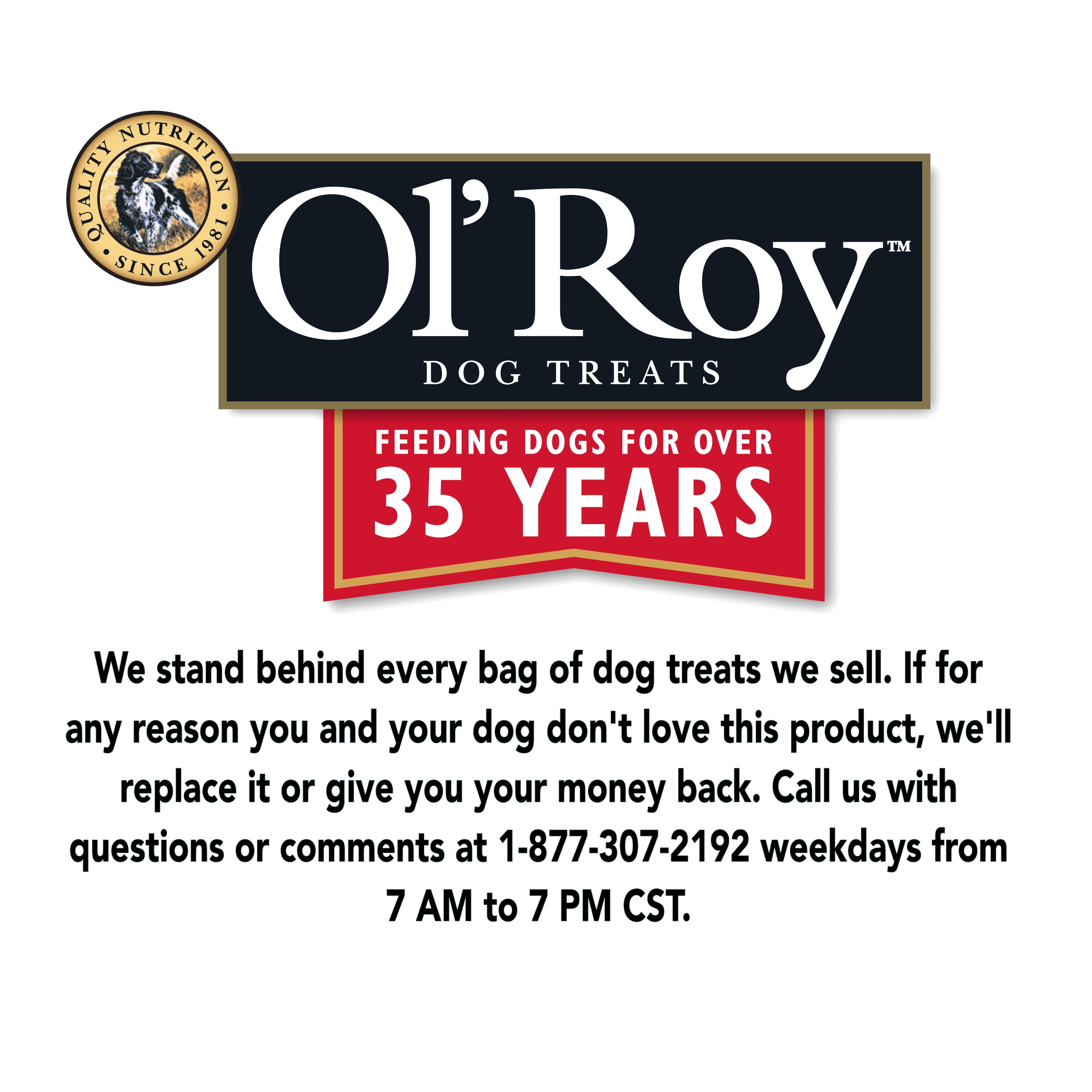 Ol' Roy Munchy Bones Dog Treats, Beef & Cheddar, 2.8 oz, 1 Count