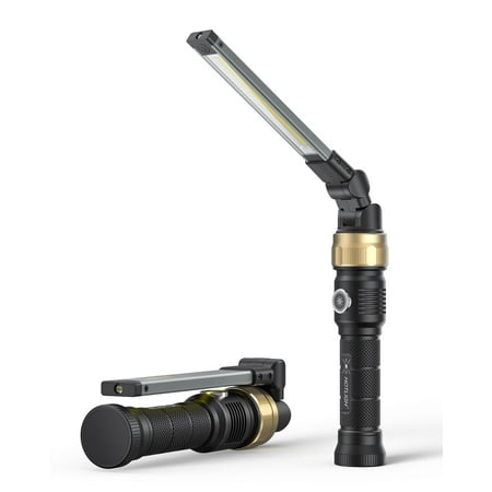 Rechargeable Work Light - 5000mAh Magnetic Work Light with 360° Rotate Foldable Design, 1200 Lumens Led Work Light