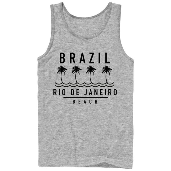 Men's Lost Gods Brazil Rio de Janeiro Beach Tank Top Athletic Heather 2X Large