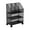 Black-Three-Layer, variant on Mobile Storage Box With Wheels For Easy Movement And Multi Layer Design To Maximizes Space In Bedroom Or Living Room