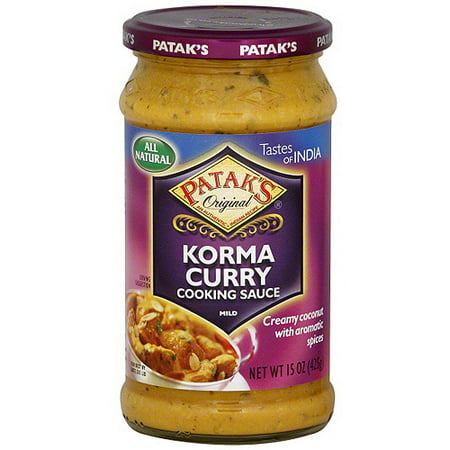 Patak's Korma Curry Simmer Sauce, 15 oz (Pack of 6)