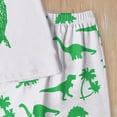 thumbnail image 5 of TOWED22 Toddler Baby Boy Summer Outfits Animal Embroidered Short Sleeve T Shirt Stripe/Plaid Shorts Set Infant Clothes White,7-8 Y, 5 of 6