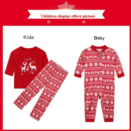 

Pajamas for Women KKCXFJX Christmas Pajamas For Family Family Christmas Pjs Matching Sets Jumpsuits Matching Christmas Pjs For Family Long Sleeve Pajamas Two-piece BaBy Set