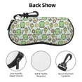 thumbnail image 3 of KLL Frog With Sweet Print Eyeglass Case for Men & Women's Classy Travel Eyewear Holder Case Zipper Eyeglasses Case With Hook, 3 of 6