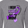 thumbnail image 4 of Inktastic I Wear Purple for My Mom Lupus Awareness Long Sleeve T-Shirt, 4 of 5