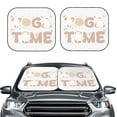 thumbnail image 2 of Balery 2 Piece Cat Yoga Time Car Windshield Sun Shade|Foldable Front Windshield Shade for Car Front Window for Most Sedans SUV Truck-Medium, 2 of 6