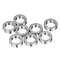 8Pcs MR128ZZ Small Bearing, 8mm ID 12mm OD 3.5mm Width Double Shielded Deep Groove Ball Bearings for Electric Motor Skateboards 3D Printer