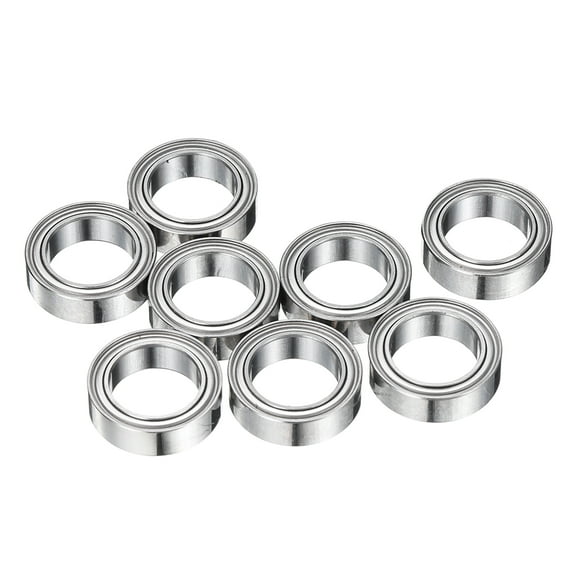8Pcs MR128ZZ Small Bearing, 8mm ID 12mm OD 3.5mm Width Double Shielded Deep Groove Ball Bearings for Electric Motor Skateboards 3D Printer
