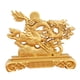 thumbnail image 5 of Estatua de caballo y dragón, decoración de mesa, miniartesanía, escultura de animal de metal dorado, adorno de escritorio para sala de estar, estante,, 5 of 7