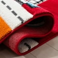 thumbnail image 5 of SAFAVIEH Carousel Kids Devan Train Track Area Rug, Red/Ivory, 6'7" x 9', 5 of 11